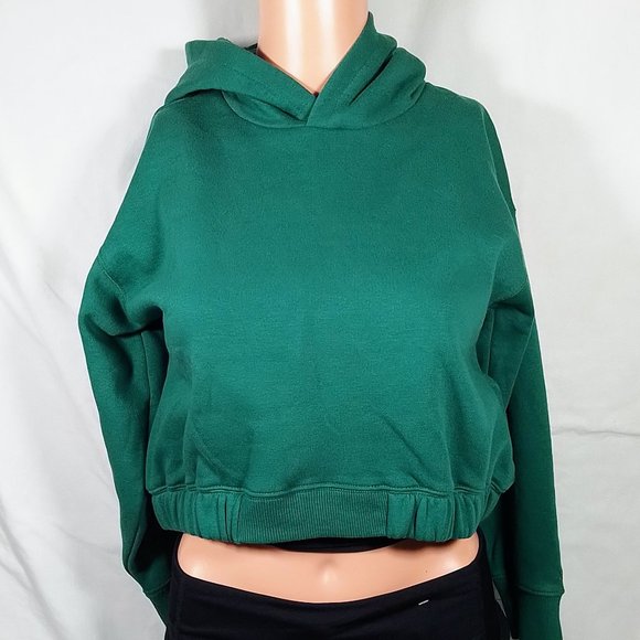 Other - Girls' Cinch Bottom Hoodie-Highland Green-XS-Crop Top-Long Sleeve